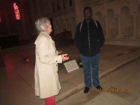 Avec maman Annie Berger à l'Abbaye aux Dames